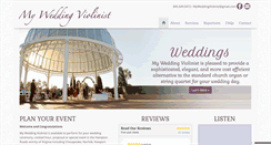 Desktop Screenshot of myweddingviolinist.com