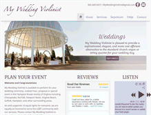 Tablet Screenshot of myweddingviolinist.com